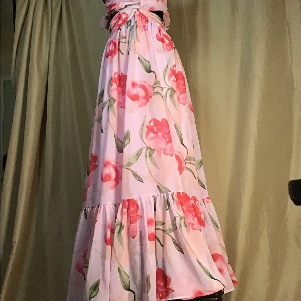 Floral Ruffle Maxi Dress - Picture 6 of 11